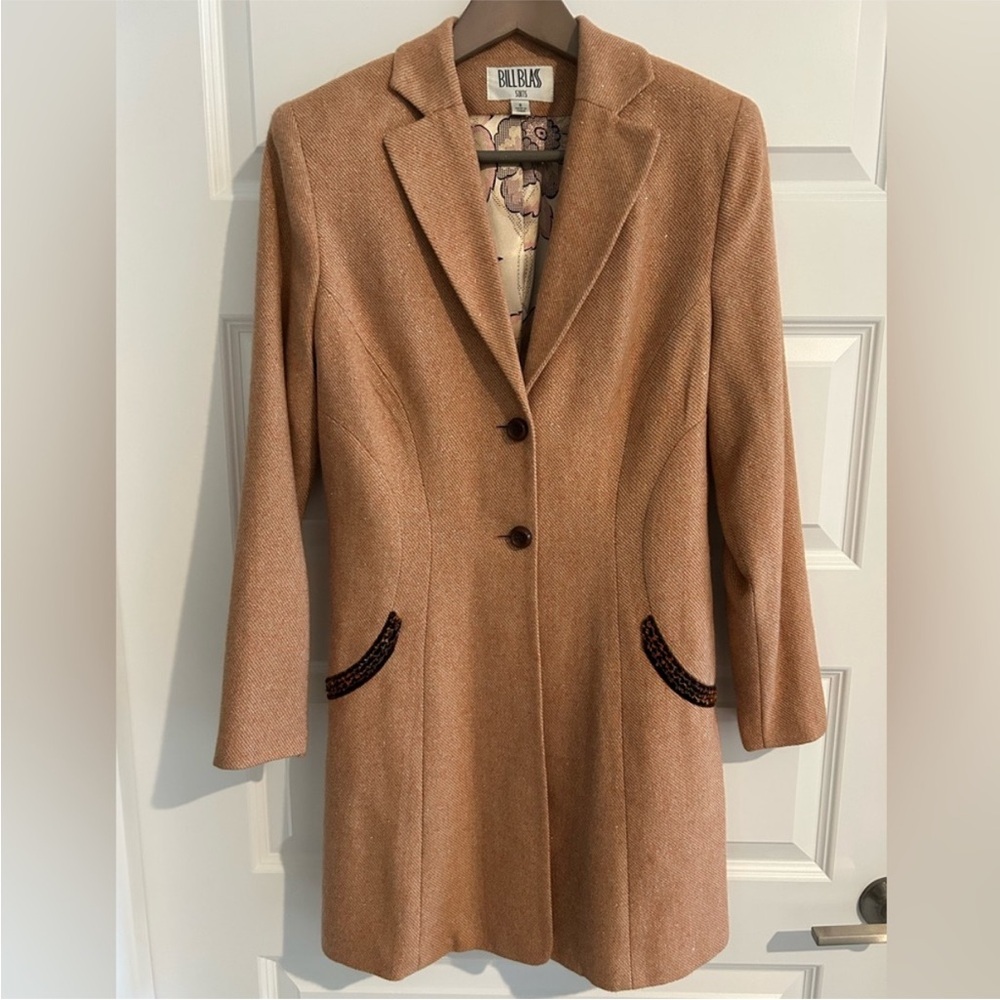Bill Blass Women's Tan Blazer Coat
